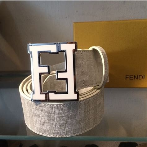 fake all white fendi belt|authentic fendi belt.